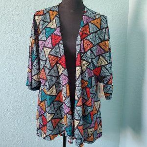 LulaRoe Lindsay triange kimono size small